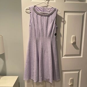 Studio One Lavender Dress with Pearl Details